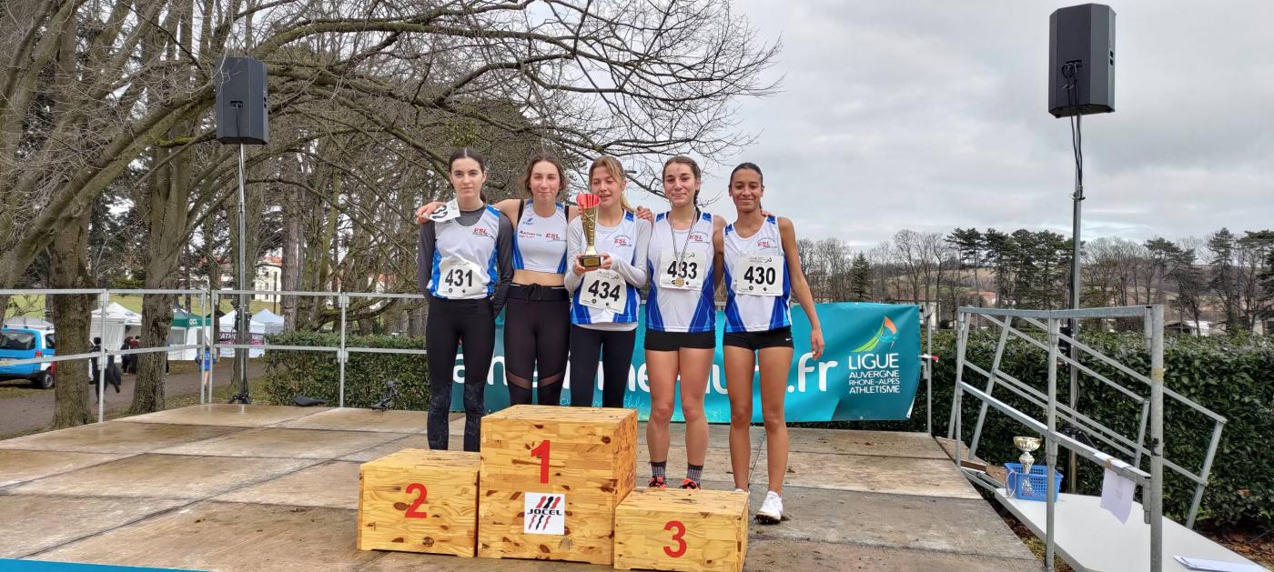 podium cadettes simandres janvier 2022
