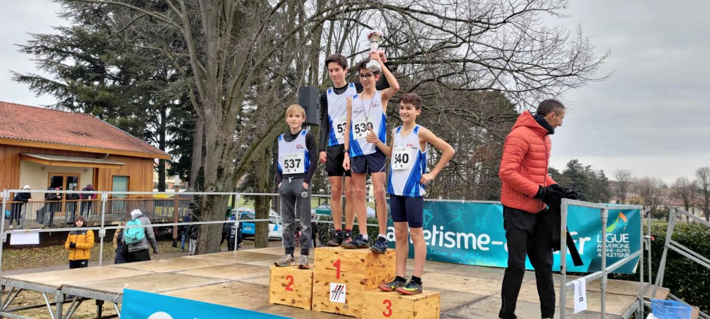 podium minimes simandres janvier 2022